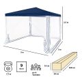 Тент садовый 1033 3х3х2,5м полиэтилен, Green Glade
