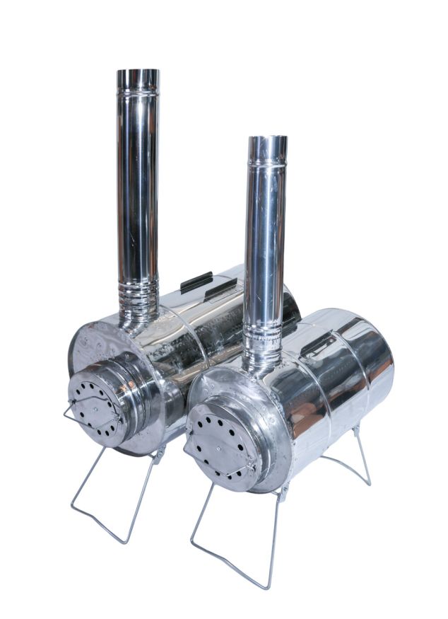 Печь походная Век Вепрь-1 с шарнирным экраном