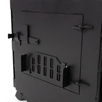 Печь дровяная Light малая, сталь 1 мм (с экранами и угловыми трубами), СЛЕДОПЫТ