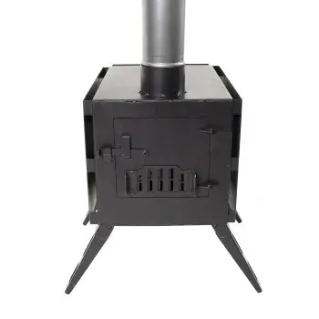 Печь дровяная Light малая, сталь 1 мм (с экранами и угловыми трубами), СЛЕДОПЫТ