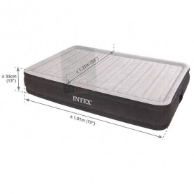 Матрас надувной Comfort-Plush Full, 137х191х33 см, со встроенным насосом 220V