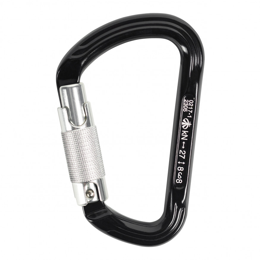 Карабин трапеция алюминиевый автомат с трехтактной блокировкой, Keylock, Вертикаль