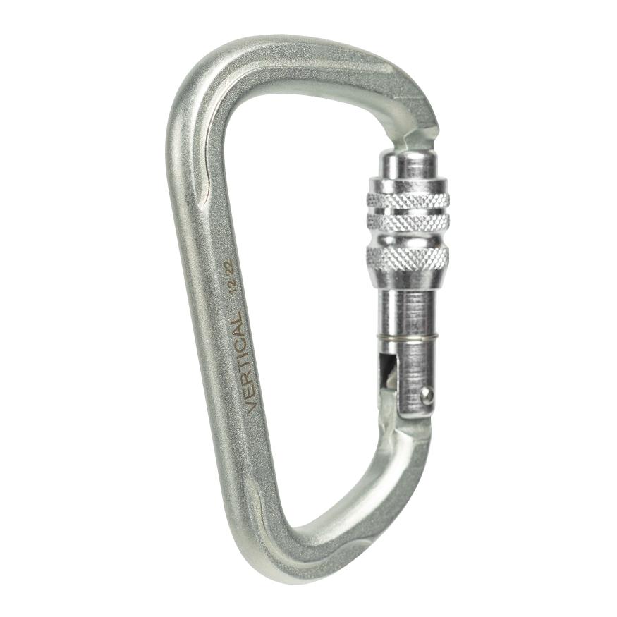 Карабин стальной люкс с муфтой, keylock, Вертикаль