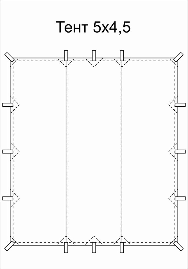 Тент Век 5х4,5