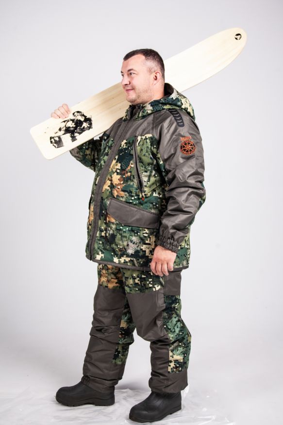 Лыжи ТАЕЖНЫЕ, дерево, длина 125 см, ширина 200 мм