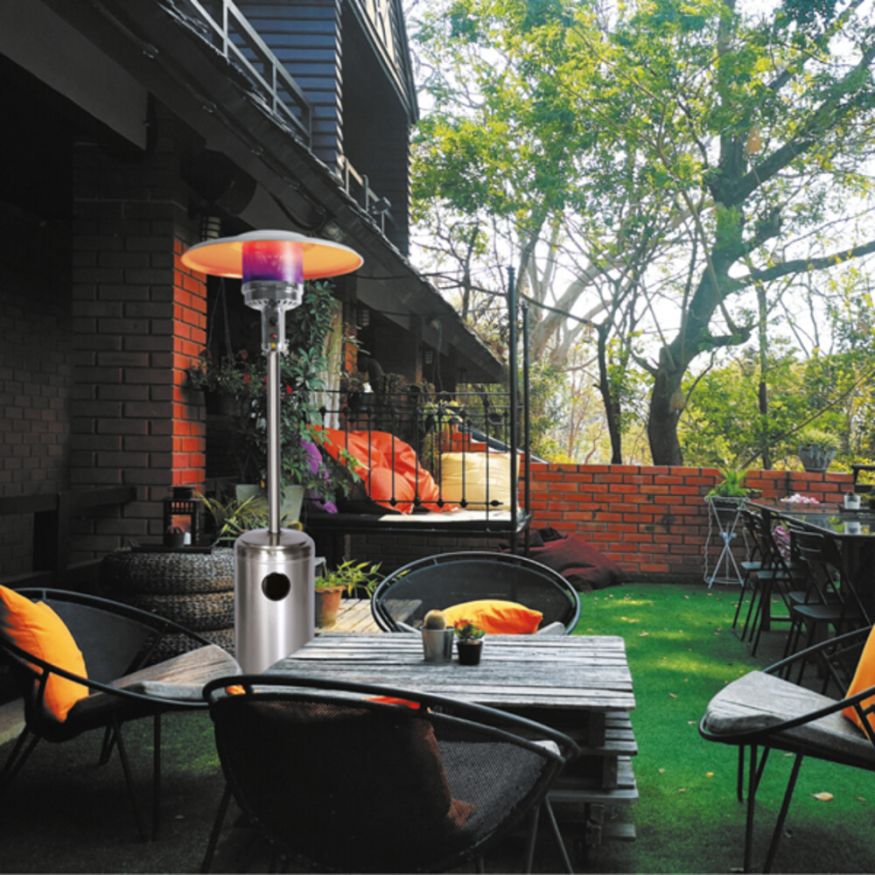 Уличный газовый обогреватель Aesto A-02T, нерж.сталь