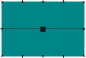 Tramp Тент 4 x 6 м (укрывной) зеленый цвет