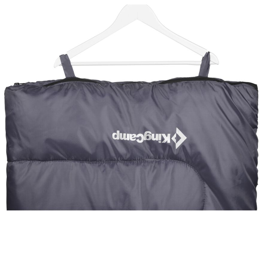 Спальный мешок Oxygen +8С синий, левый King Camp