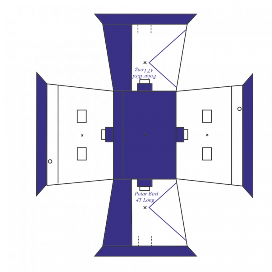 Палатка Polar Bird 4Т long, четырехместная, трехслойная