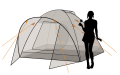 Палатка Canadian Camper Karibu 2-местная, цвет royal