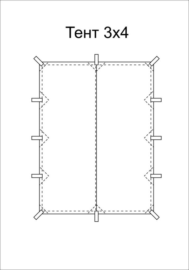 Тент Век 3x4 м