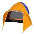 Палатка Турист Мастер Кама-4 двухслойная, цвет оранжево-синий