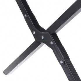 Стол кемпинговый складной, 114*59*43 см, цвет: чёрный, каркас алюминий