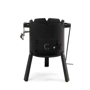 Печь под казан 12 л СИБИРСКИЙ СЛЕДОПЫТ, d-370, сталь 2мм, без трубы